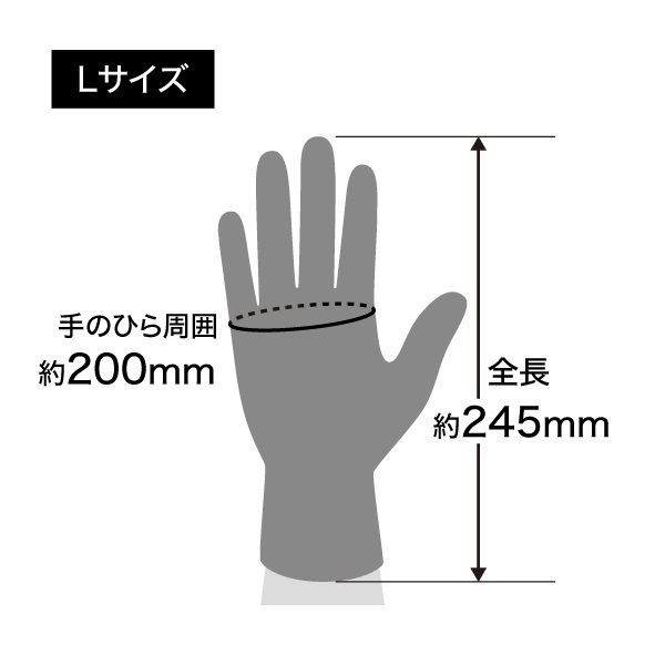ニトリルグローブ（3組入り）
